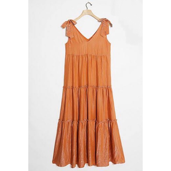 Anthropologie Dresses & Skirts - Anthropologie shimmer maxi tiered dress